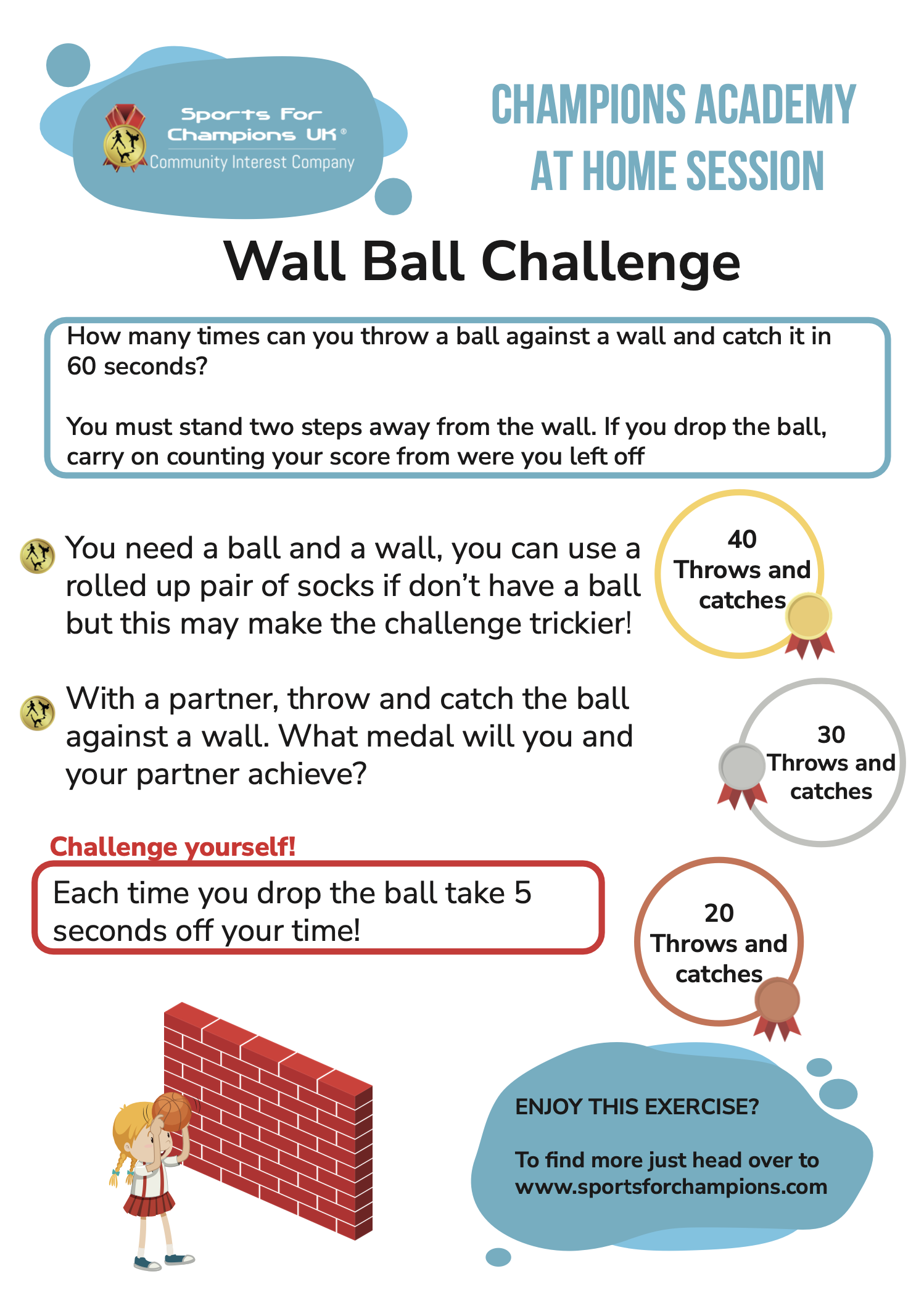 Wall Ball at home fitness session